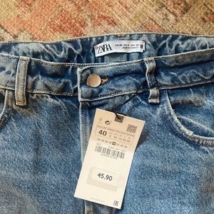 NWT zara high waist mom jeans